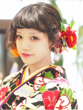 毛先を染めて♪